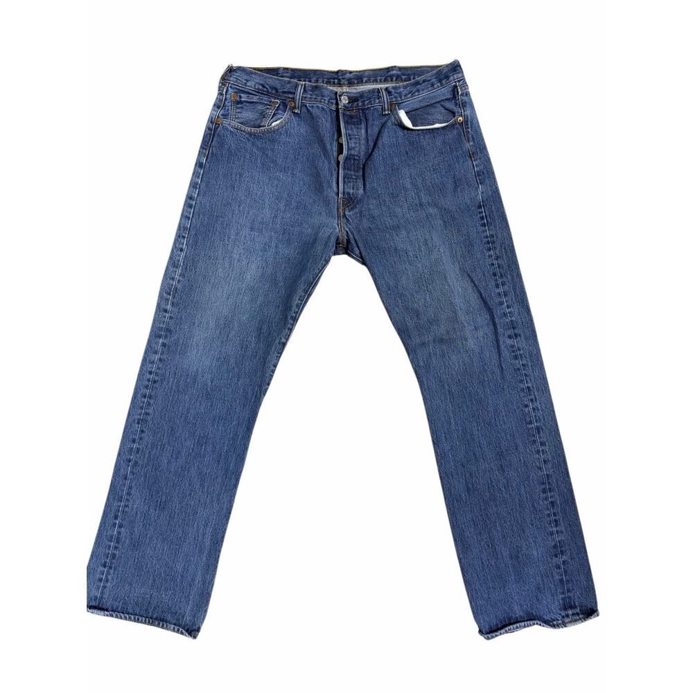 Levi’s 501 XX Jeans Men's 38X32 Button Fly Straight Leg Blue Made in Haiti EUC